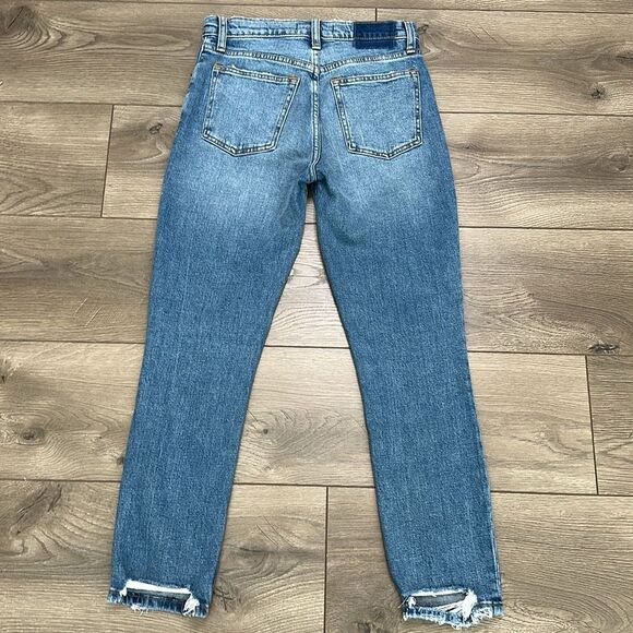 Abercrombie & Fitch The Skinny High Rise Stretch Blue Jeans Size 25 - Picture 5 of 12